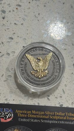 Morgan Silver Dollar Tribute — Three-Dimensional Sculptural Issue, commemorating the United States Semiquincentennial (250th anniversary)