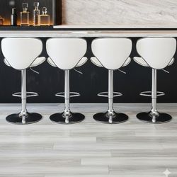 WHITE BAR STOOLS SET OF 2 OR 4 PCS 👉 29.00 EACH BARSTOOL 👈💥 BRAND NEW 💥