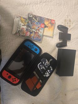 Nintendo Switch With Zelda & Smash Bros