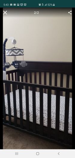 Crib and changing table