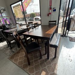 6  piece dining table set
