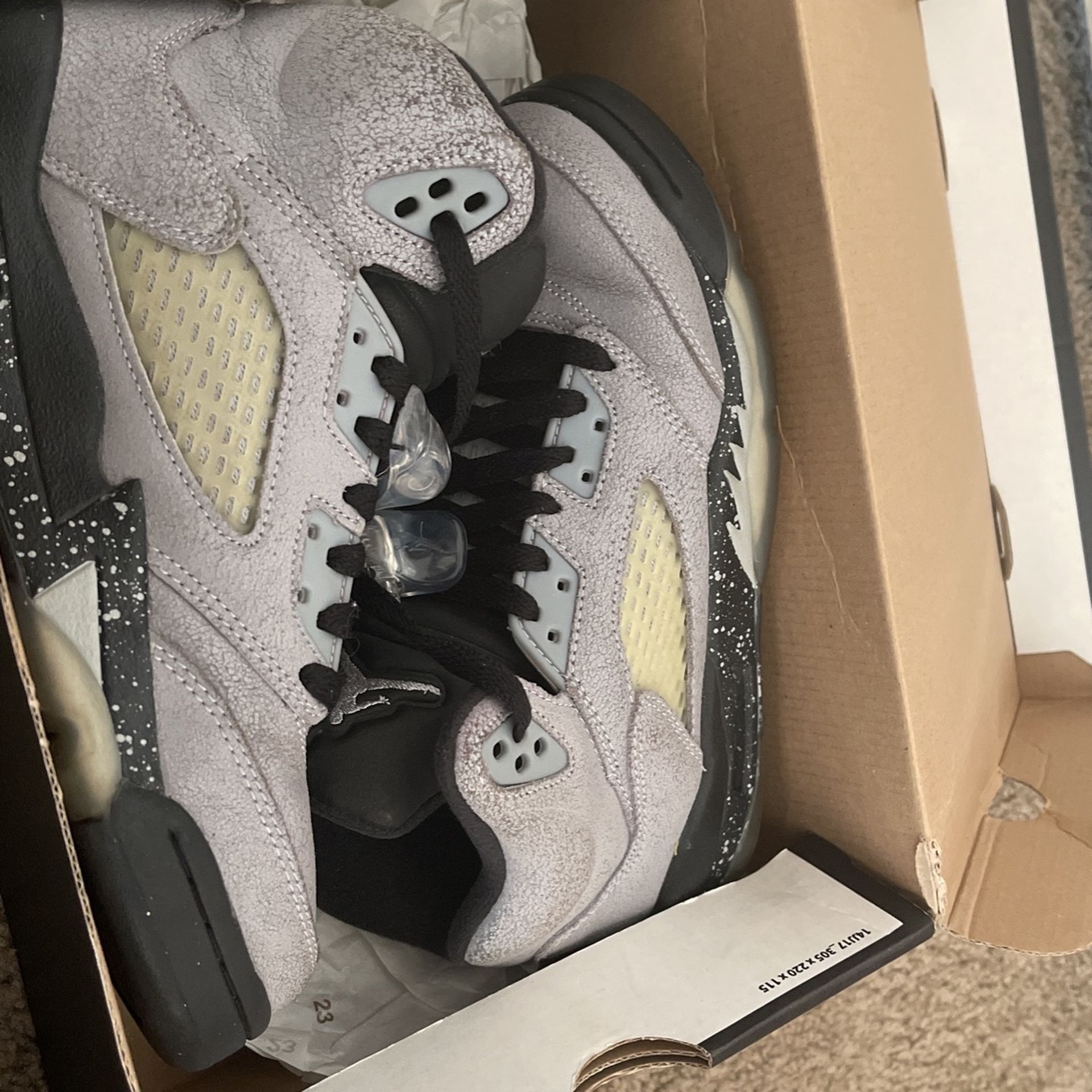 Grey AIR Jordan 5s