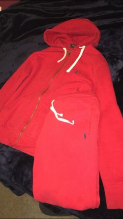 Polo Sweat Suit Red men s Medium for Sale in Bronx NY OfferUp