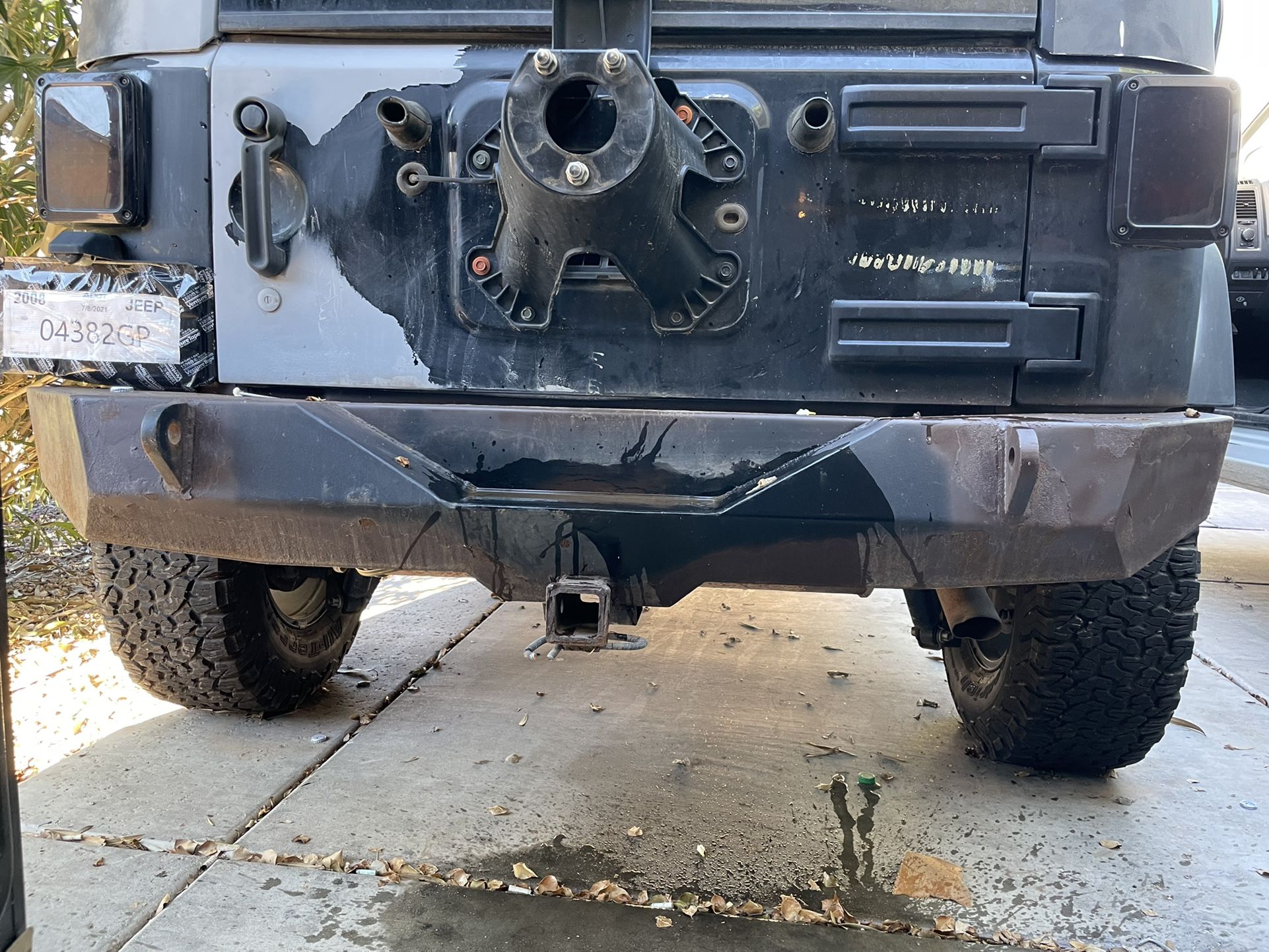 Rear Bumper Jeep Wrangler 2009
