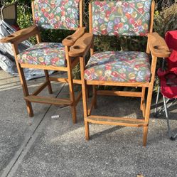 Retro Billiards Bar Chairs – Fun & Functional for Your Game Room!