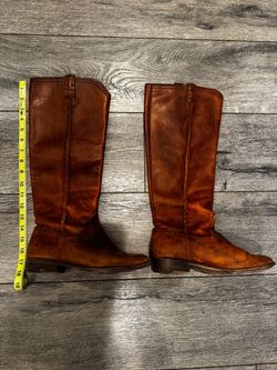 Frye Melissa cognac Leather Tall Riding Boots