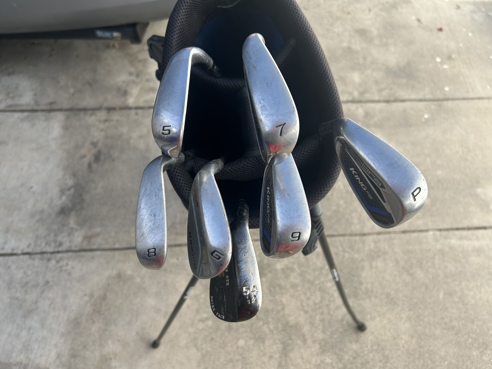 LEFTY LEFTY 2018 Cobra ONE LENGTH Irons Steel Shafts Rflex