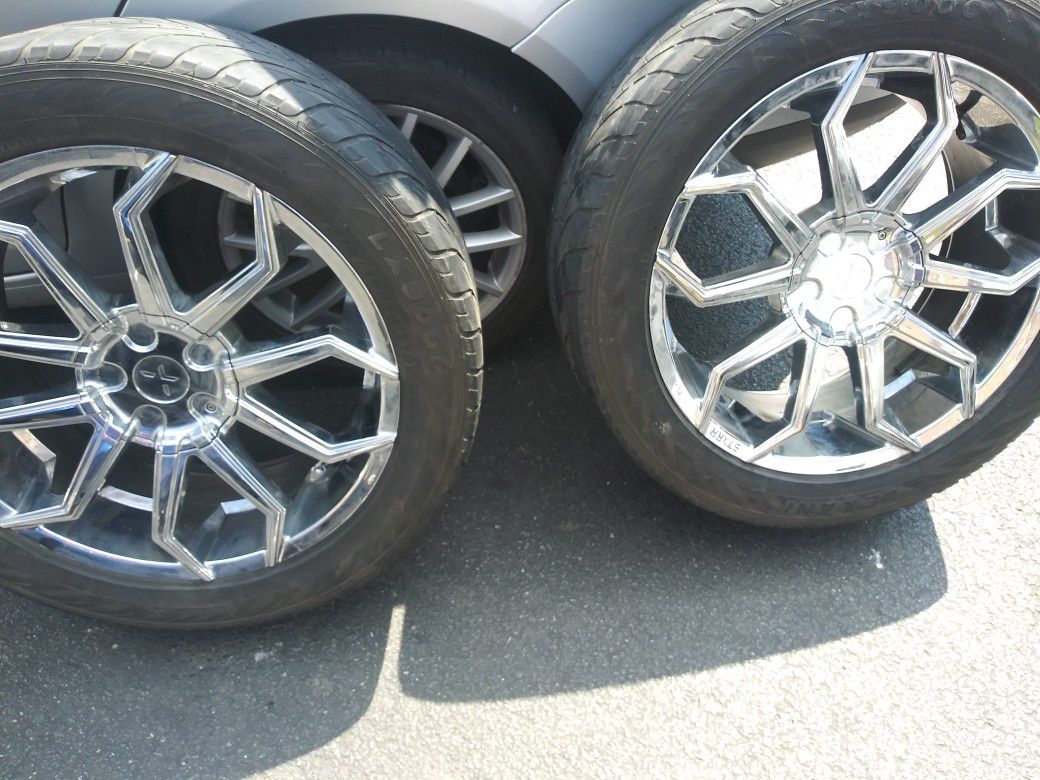 20 inch rims for truck or suv asking 800 obo can deliver if local