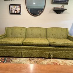 Vintage Green Sofa – 1960s Era