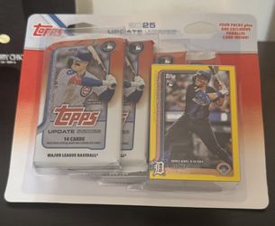 2025 Topps Update CVS Blister Box w/ Jace Jung Yellow Color Match Rookie RD