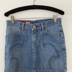 Vintage Guess Jean Miniskirt Size 24