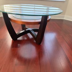 Center Coffee Table With Glass Top