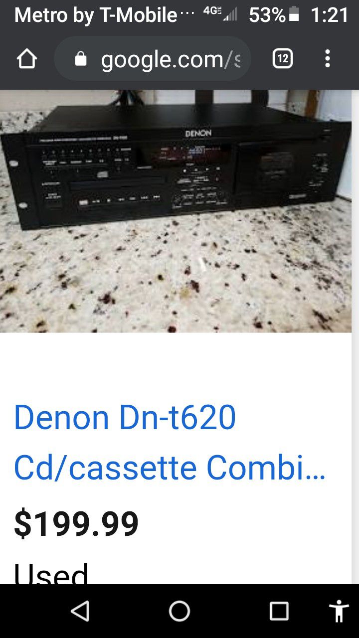 Denon CD , cassette combo
