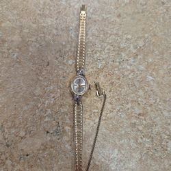 Jules Jurgensen 14k Gold Best of 1740 Women's 6 Diamond Mechanical Watch