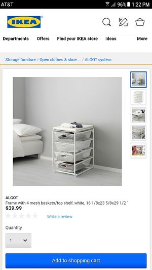 Ikea Algot Mesh Basket Shelf For Sale In Austin Tx Offerup