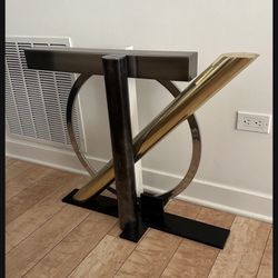 Modern Glass Cool Entry Table 