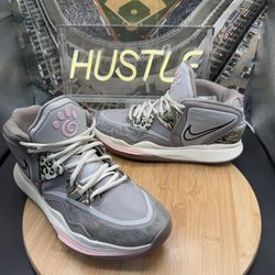 Nike Kyrie Infinity Leopard Camo Mens Size 8 Gray Basketball Sneakers