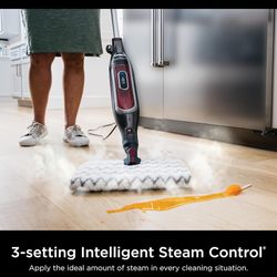 Shark Genius Hard Floor Cleaning System Pocket (S5003D) Steam Mop, Burgundy/Gray Steam Genius Premium