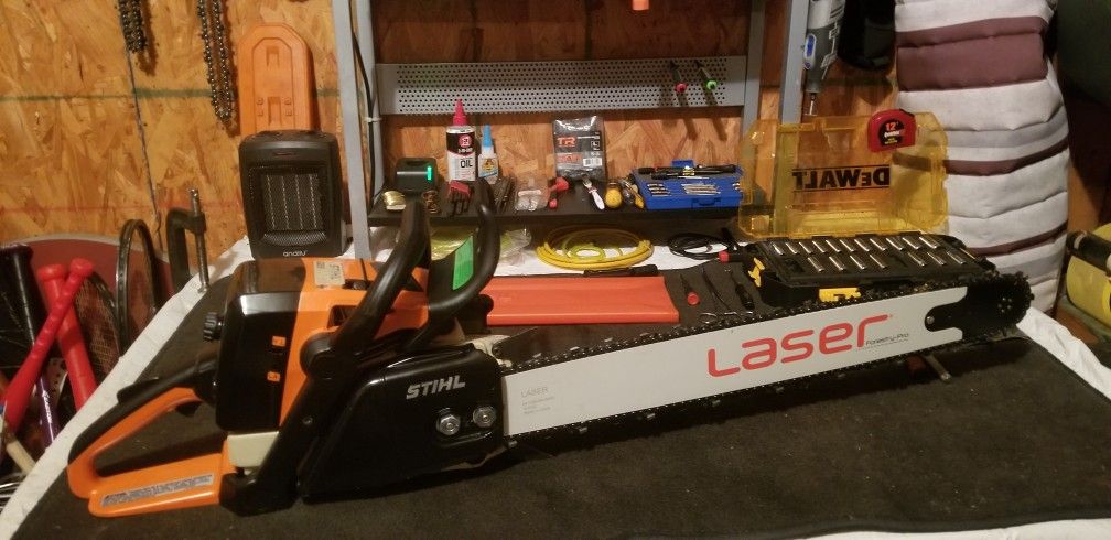 STIHL 029 SUPER CHAINSAW W/390 CONVERSION. LIKE NEW