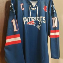 Drake Maye Navy Patriots Hockey Jersey Adult XL 