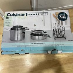 New Cuisinart SmartNest Stainless Steel 11pc
