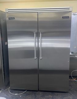 Viking Built in 60” Professional Side-by-Side Refrigerator and Freezer