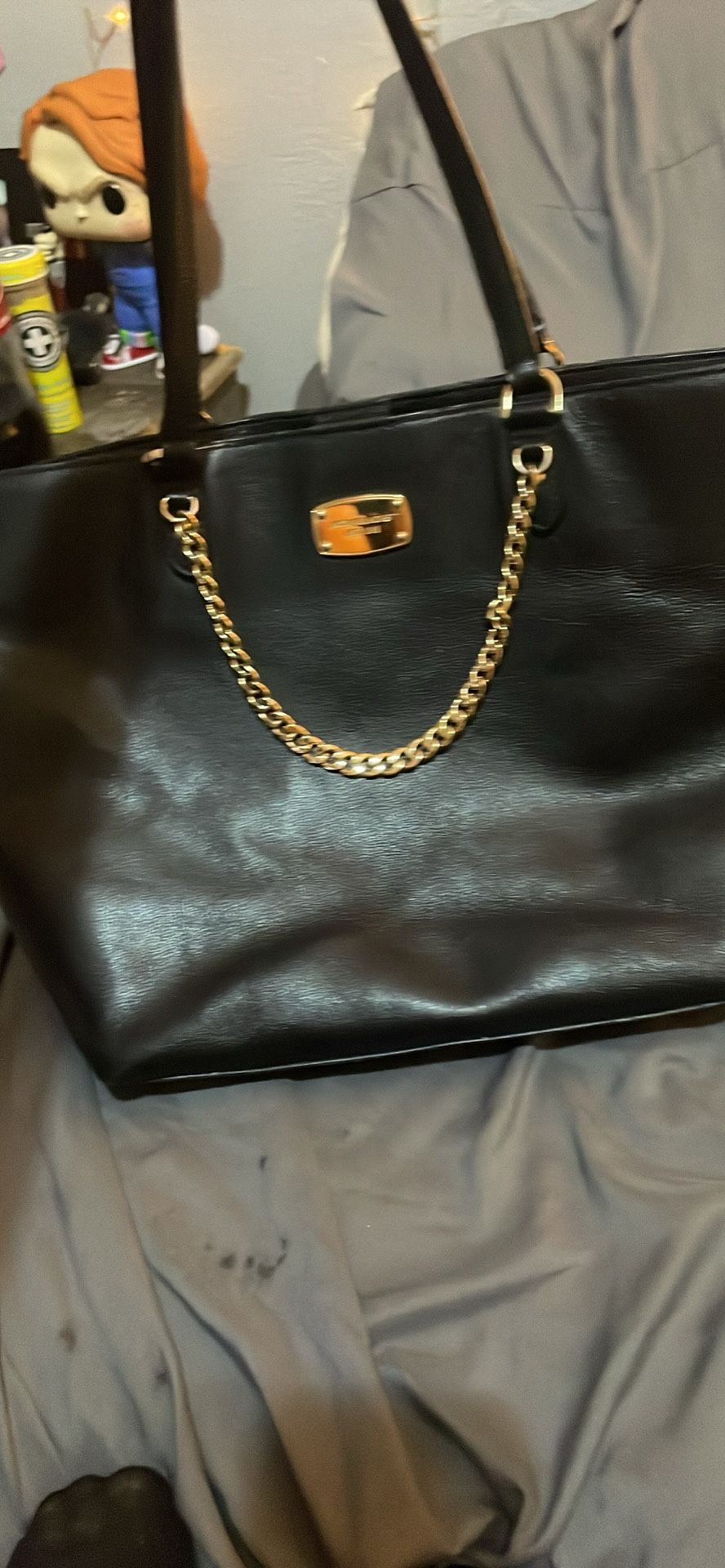 Black Michael Kors Jeanette tote bag