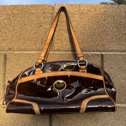 Vintage Coach Peyton Embossed Patent Leather Satchel