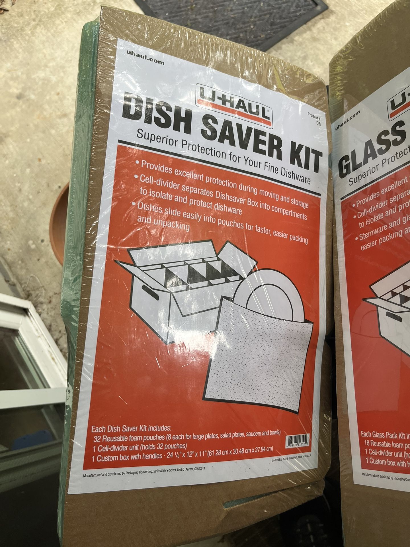 For Sale: U-Haul Dish Saver Kit – Brand New in Box!