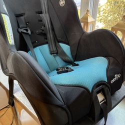 Evenflo Car Seat Belt Path Facing Only In Good Clean Condition See Pictures