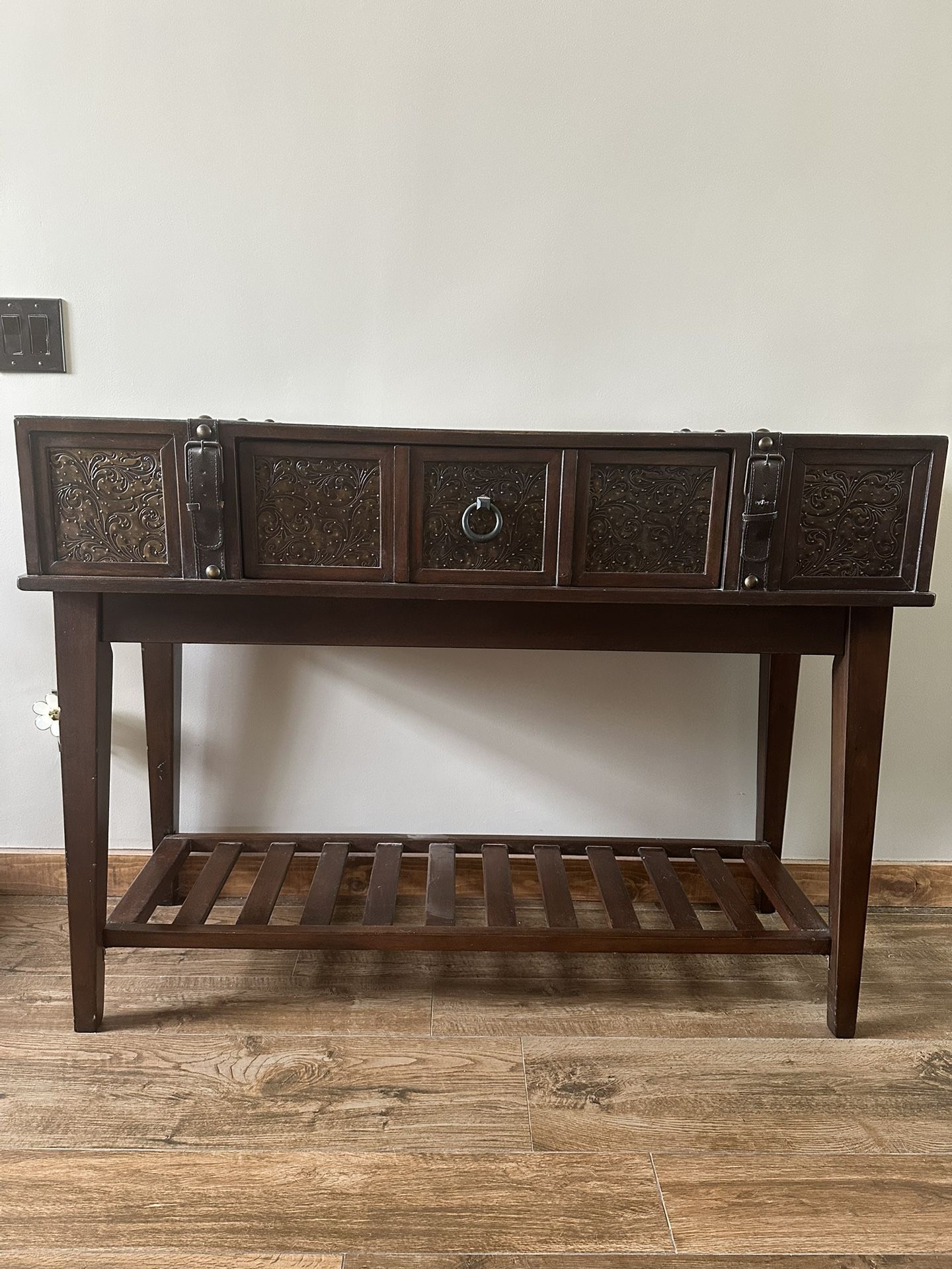 McKenna Console/Sofa Table By ashley Dark Wood