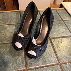 Lulu Townsend Women’s Size 8 1/2 Black Heels