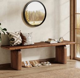 Brand new Tribesigns 62.99 in. Solid Wood Entryway / End of Bed Bench