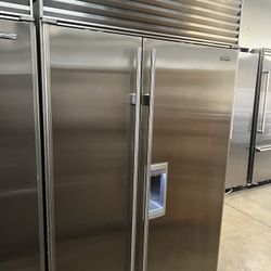 Sub Zero 48”Wide Built In Stainless Steel Refrigerator 