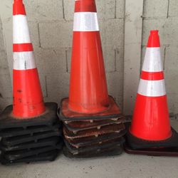 Traffic Cones With Reflectors 