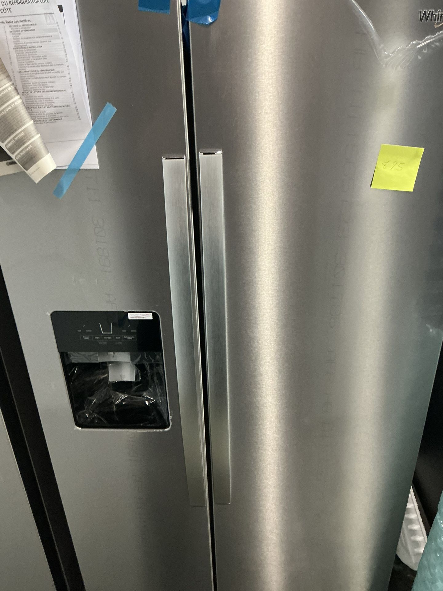 Whirlpool 25 cu. ft. Side by Side Refrigerator in Monochromatic Stainless Steel