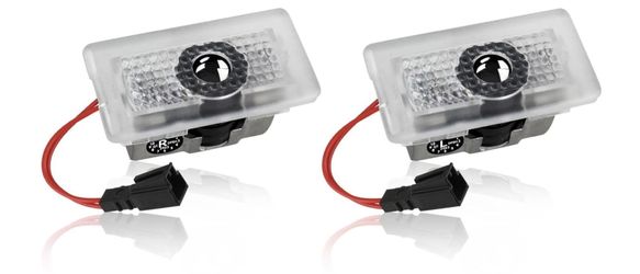 Tesla Model 3,X,S,Y Logo With Letters Bright Puddle Lights - 4 Pack