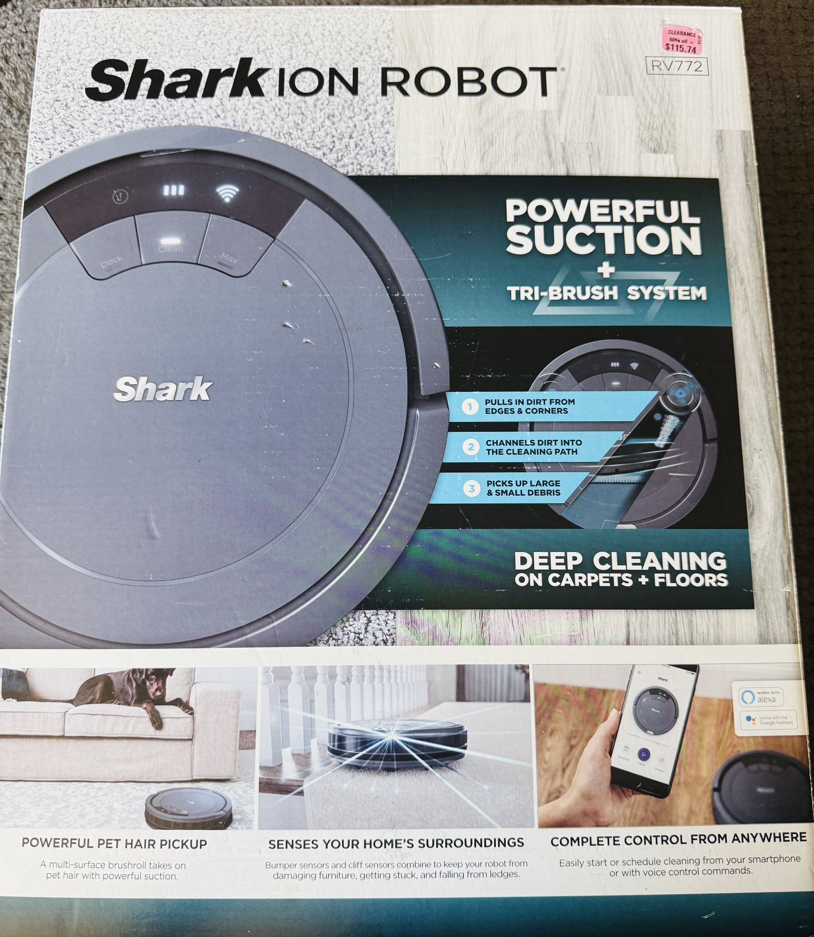 Shark ion robot vacuum cleaner