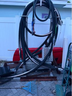Chemical and hydrologic hoses with reel