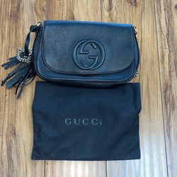 Gucci Solo Leather, With Dust Bag, Entrupy Verified, In Used Condition