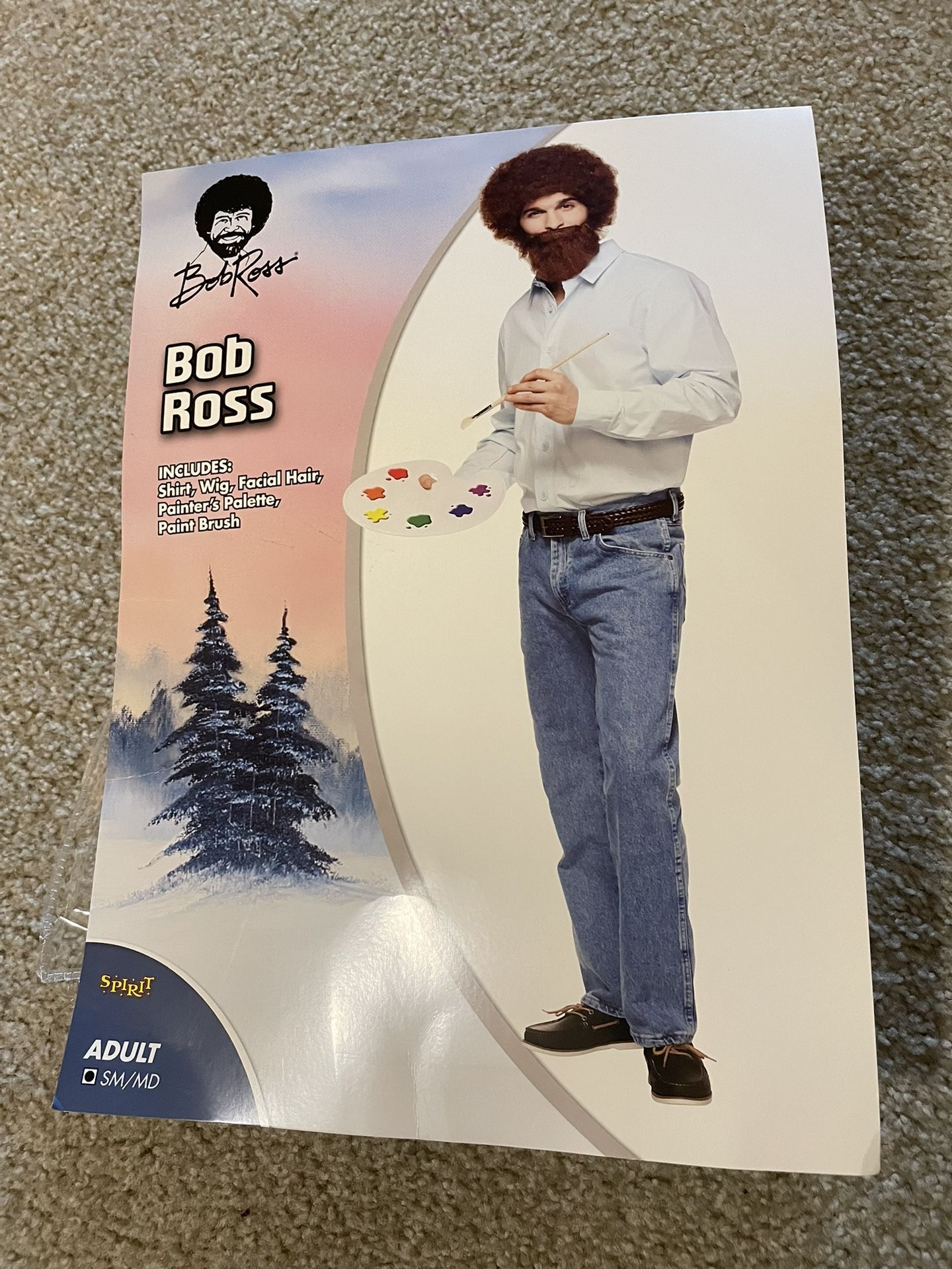 Bob Ross Halloween Costume 