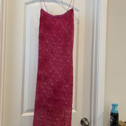 Strapless Pink Cocktail Dress 