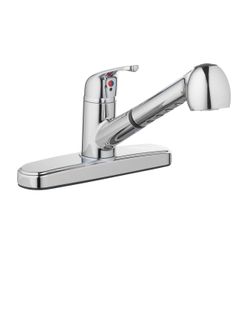 Mainstays Single Handle Kitchen Sink Faucet with Pull-Out Sprayer and Chrome Finish