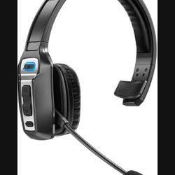 Trucker Bluetooth Headset, Sarevile V5.2 Wireless Headset with Microphone, Wireless Headset with Mute for Driver Office Call Center, On Ear Bluetooth 