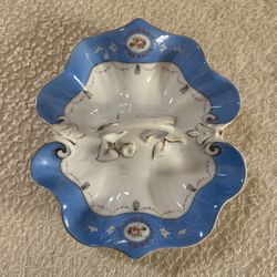 Antique Nippon Porcelain Handled Dish with 