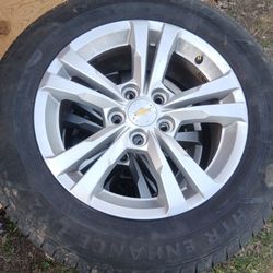 Chevy 17"  Aluminum Rims And Tires