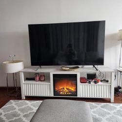 Tv Stand with Fire Place.