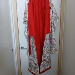 Vintage Silk Embroidered Wedding Kimono