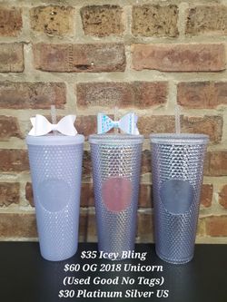 Brand New Never Used Studded Cups Tumblers