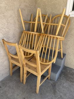 Wood chairs